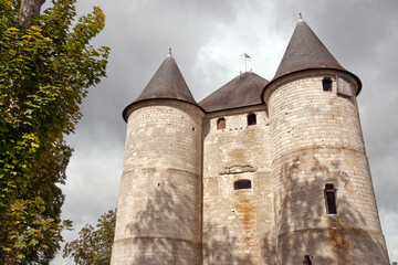 Naklejka premium Historic Chateau des Tourelles in Vernon, Normandy