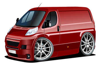 Vector cartoon delivery van © Mechanik