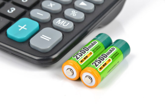 Batteries and calculator