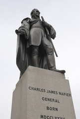 Napier statue in Trafalgar Square. London. England