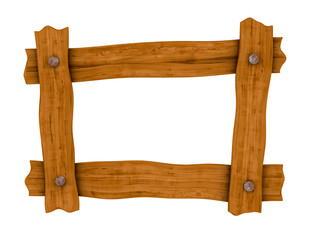 wooden board frame