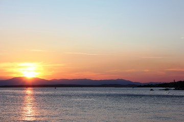 Obraz premium Sonnenuntergang an der Adria