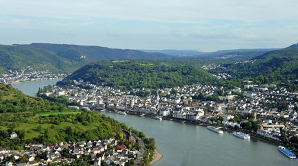 Boppard am Mittelrhein bei Koblenz / Rheinland Pfalz