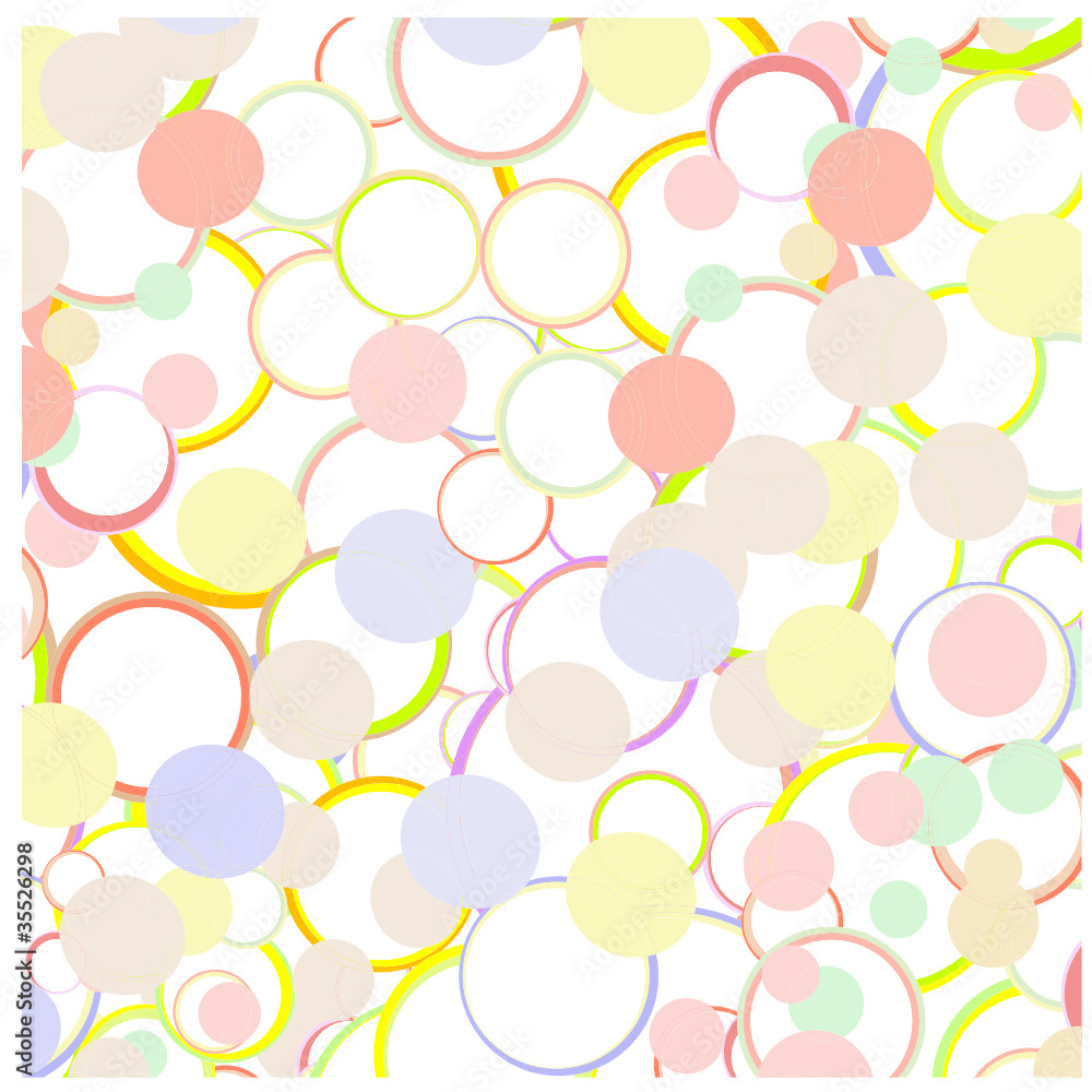 Poster spring and summer bubbles abstract vector background