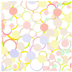 Spring and Summer Bubbles Abstract Vector Background