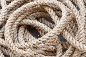 Big navy rope.