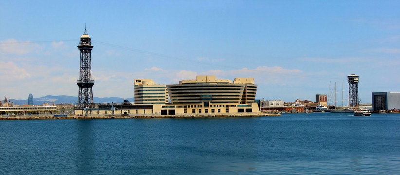 passenger seaport of barcelona, spain, catalonia