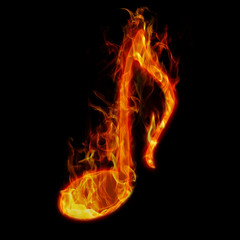 burning music