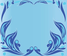 scope with a vegetable pattern for a postal