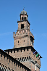 Fototapeta na wymiar Castello Sforzesco, Mediolan