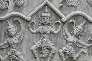 Hotel wall, Thailand.