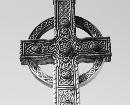 antique ornamental celtic cross