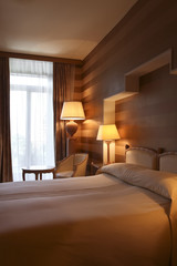 interior luxury apartment, comfortable bedroom