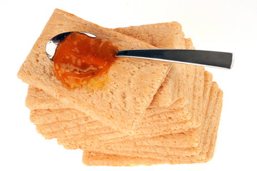 Biscottes et confiture