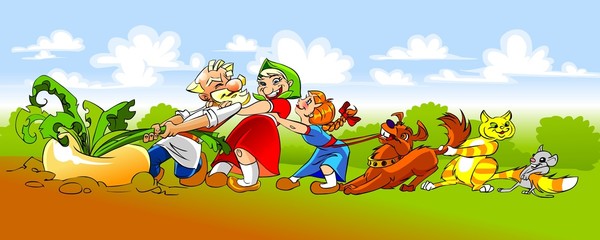 illustration of the Russian folk fairy tale 
