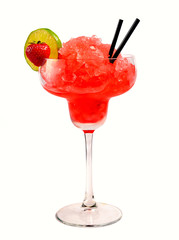 Strawberry margarita cocktail