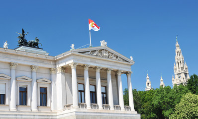 Fototapeta na wymiar Vienna Parliament