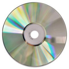 CD / DVD on white background