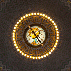 Art Deco globe chandelier