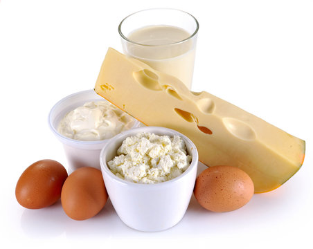 dairy products, cheese and eggs