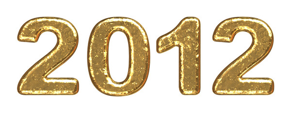 2012 inscription of gold letters