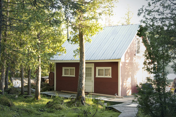 chalet in the forest
