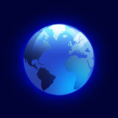 Shiny Globe of Planet Earth
