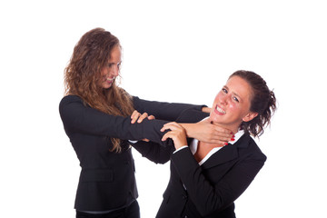 Two Business Women Fighting