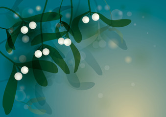 Mistletoe / Magic Christmas background