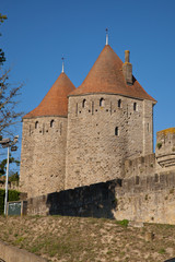Fototapeta na wymiar Ciudadela de Carcassonne, Francia