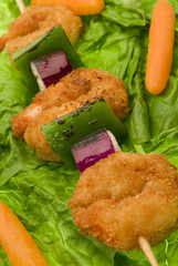 brochette de gambas