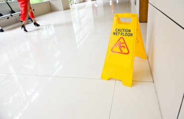 caution wet floor