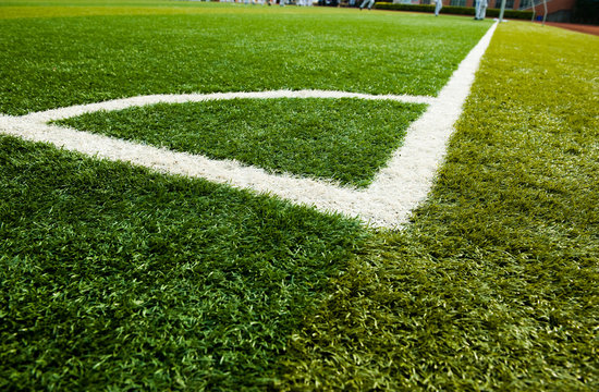 green grass, soccer field