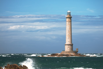 Lighthouse in the sea