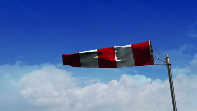 Airport Windsock with Matte - version: Airport 05