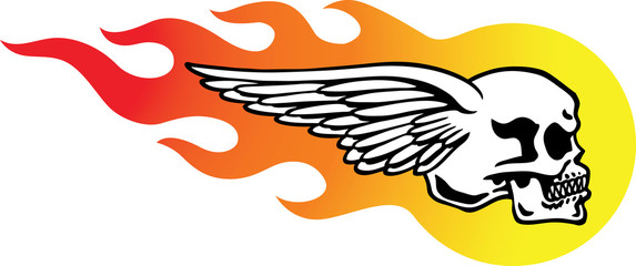 Flaming Skull