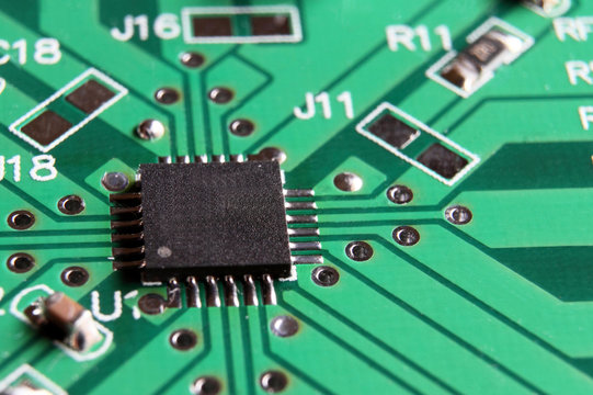 IC mounted on PCB board