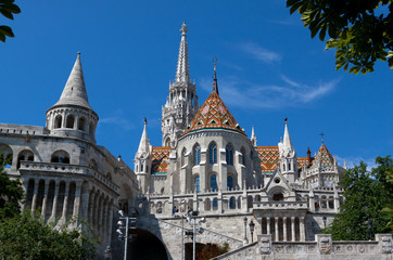Fototapeta premium Fisherman´s Bastion, Buda castle in Budapest