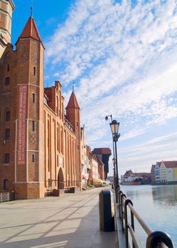 Embankment  of Motlawa river, Gdansk