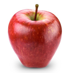 Red apple fruit + Clipping Path