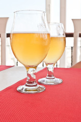 glass of fresh beer