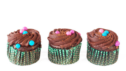 Miniature chocolate cupcakes