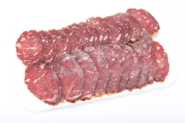 Cutting sausage