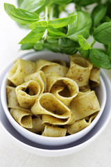 papardelle with pesto