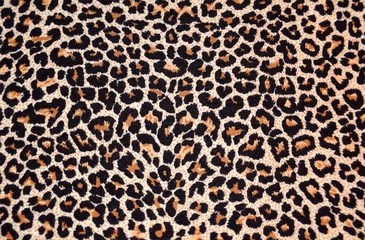 Fotobehang abstracte textuur van luipaardbont (huid) © wolfelarry