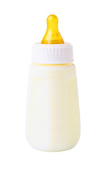 baby bottle isolated on white