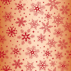 Seamless pattern with snowflakes