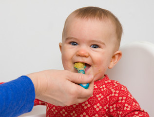 Feeding baby