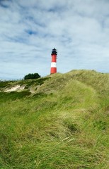 Fototapeta na wymiar Latarnia morska na wyspie Sylt