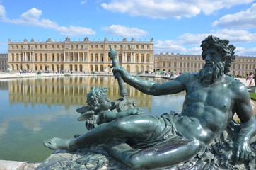 Royal residence at Versailles near Paris in France